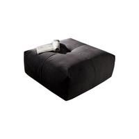 POLSTERHOCKER PALACE Schwarz Velvet - Schwarz, Textil (86/41/86cm) - KAWOLA