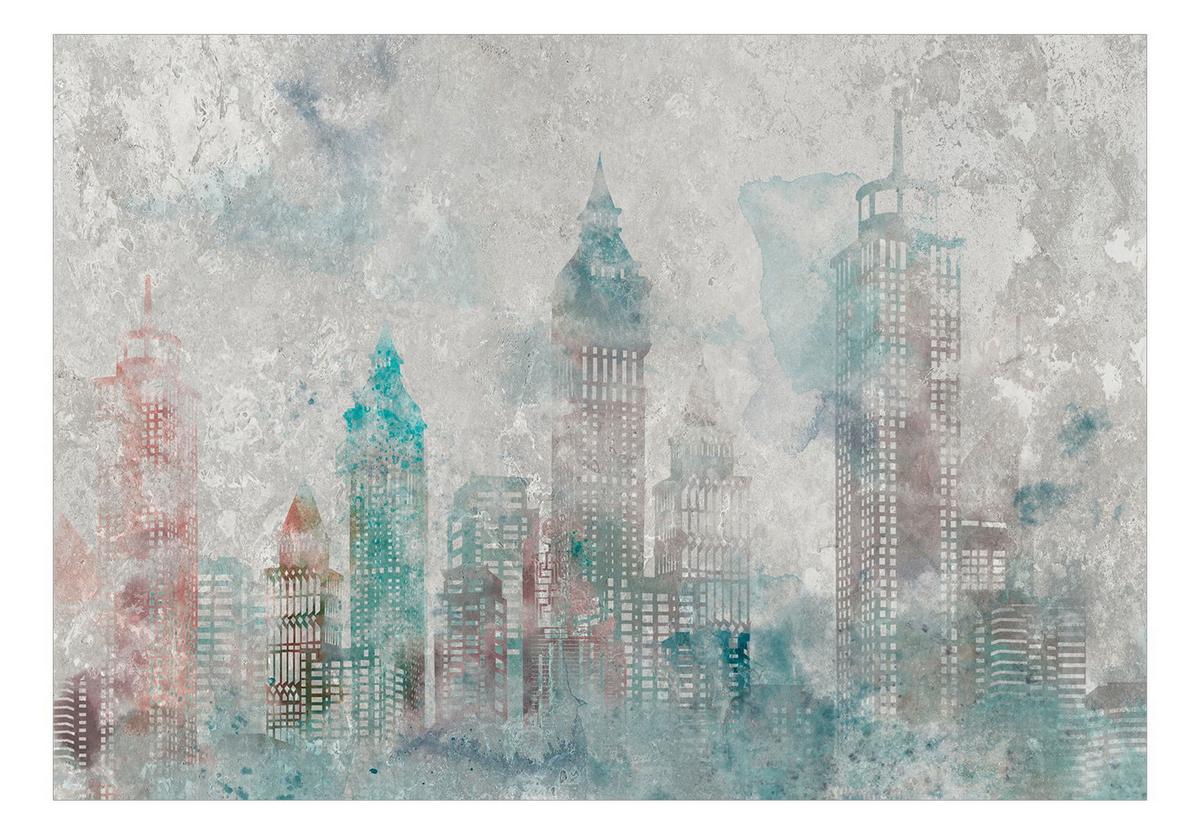 SELBSTKLEBENDE FOTOTAPETE 392/280 cm - Multicolor/Grau, Kunststoff/Textil (392/1cm) - KUNSTLOFT