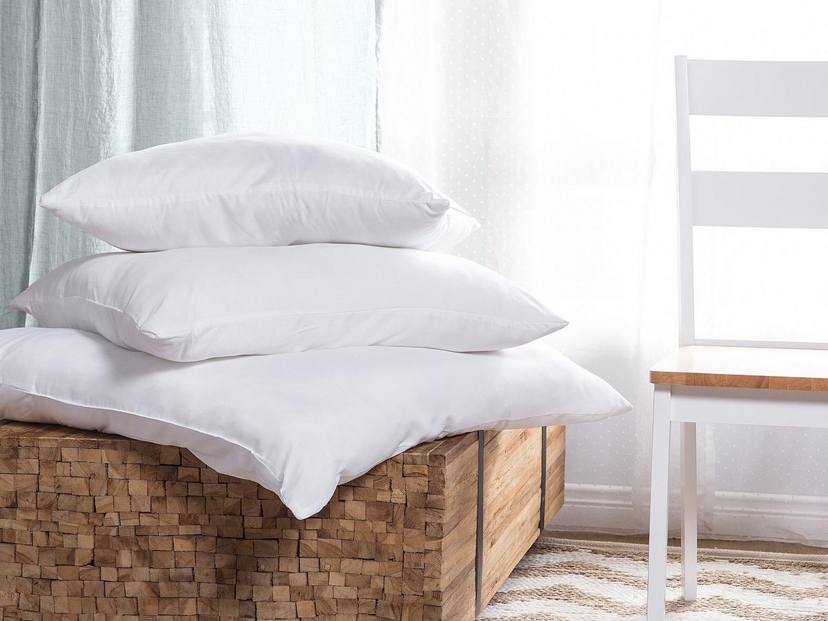 KOPFKISSEN Weiß 50/60 cm Errigal - Weiß, Textil (60/50cm) - Beliani