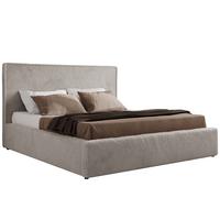 POLSTERBETT CORIVO CLASSIC 160/200 - Hellgrau Plüsch - Multipocket-Matratze - Hellgrau, Textil (160/200cm) - MKS