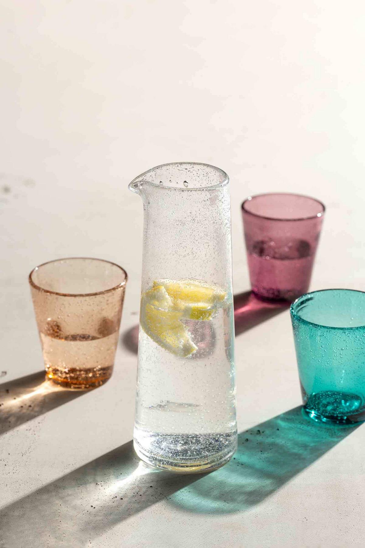 KRUG BURANO transparent 1 l - Transparent, Glas (1L) - Leonardo Living
