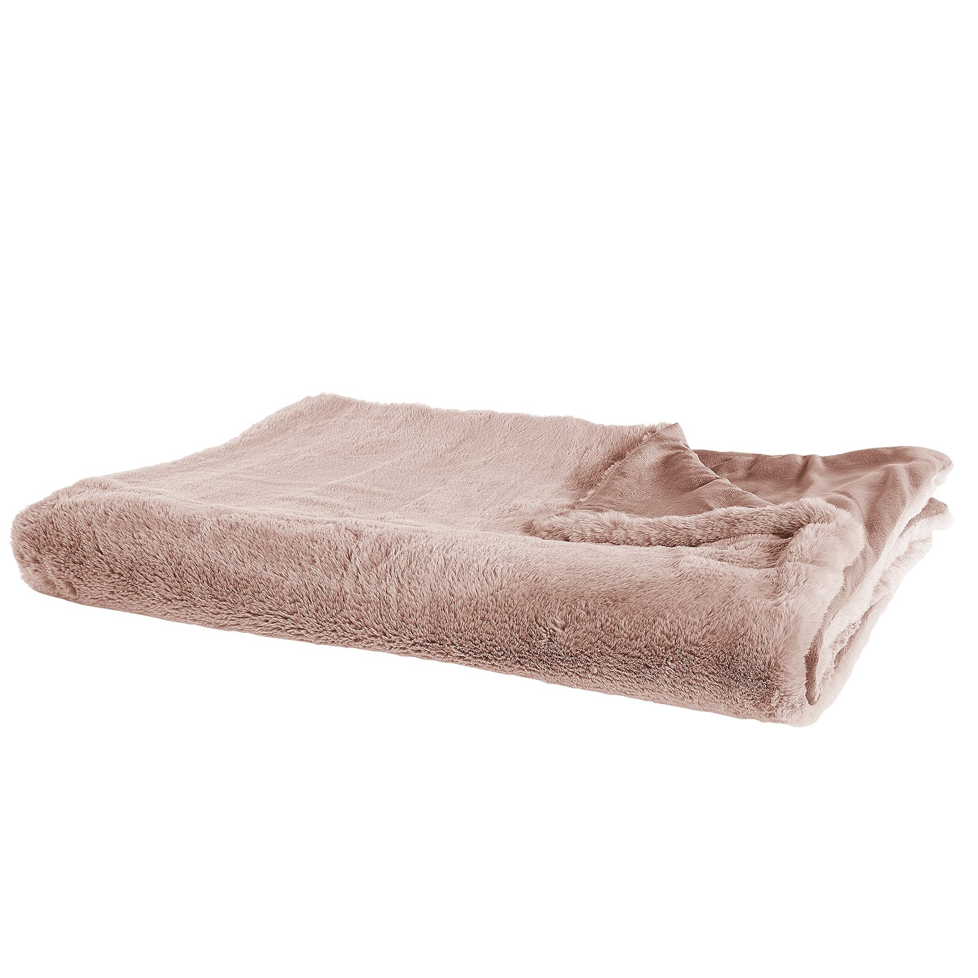 DECKE Pastellrosa Chaab 150/200 cm - Pink, Textil (150/200cm) - Beliani