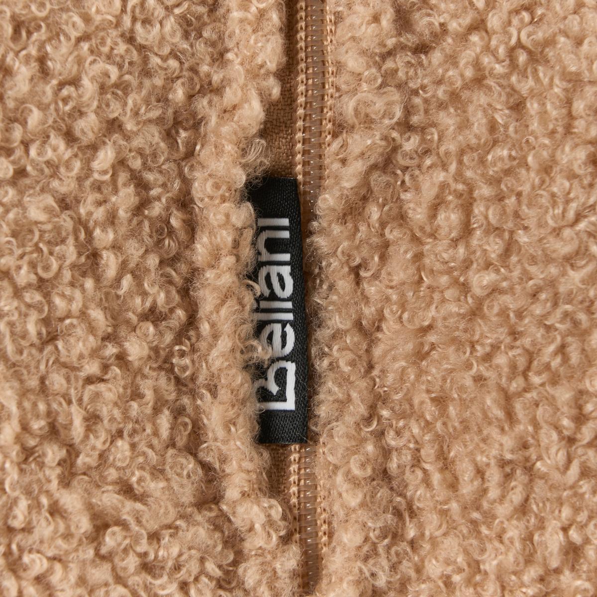 POUF Hellbraun Beaufort - Hellbraun, Textil (60/27/60cm) - Beliani