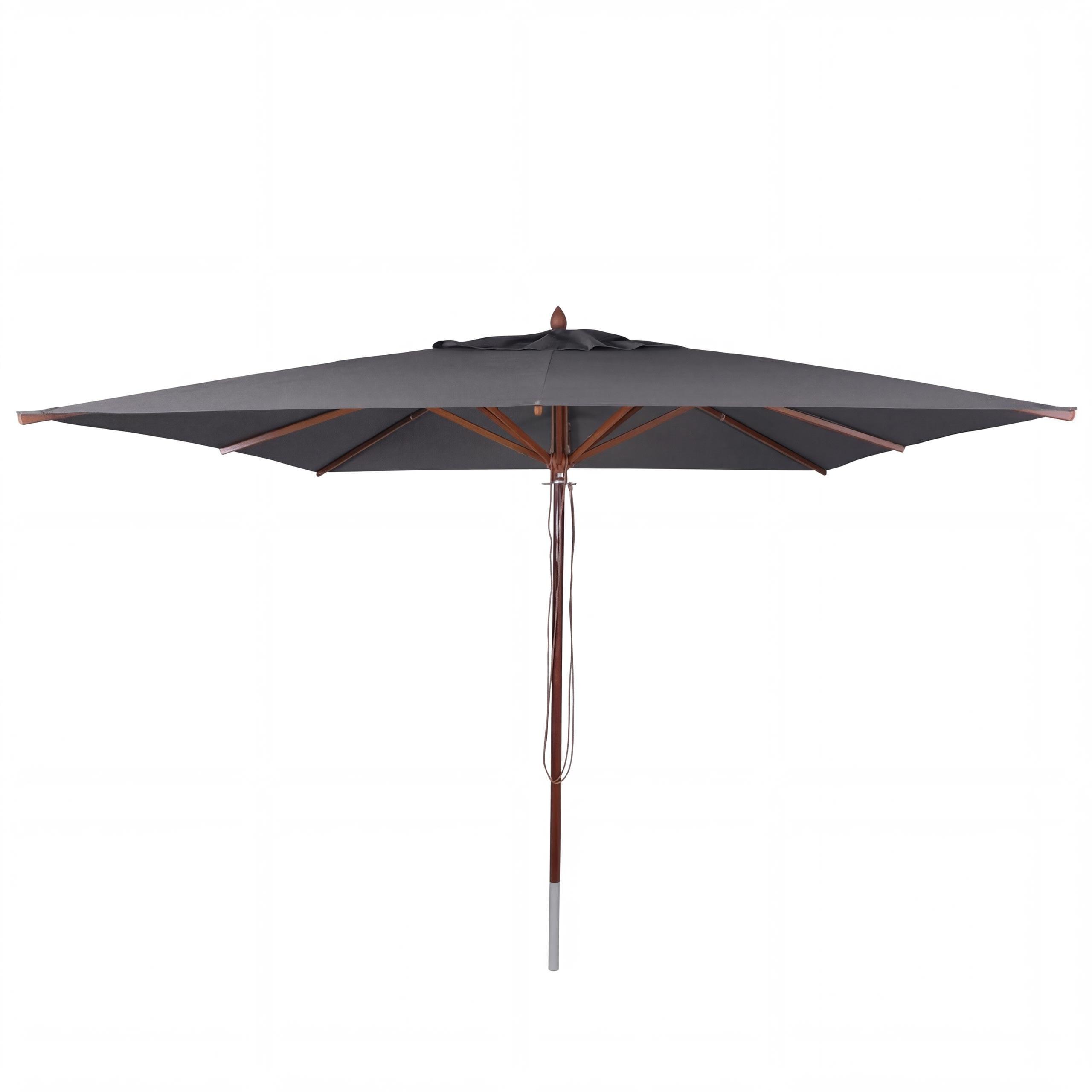 SONNENSCHIRM C57B Anthrazit - Anthrazit, Holz (300/300cm) - MCW