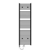 BADHEIZKÖRPER elektrisch Sahara 500x1800 mm Anthrazit gerade mit Heizstab 900W - Anthrazit, Metall (3/180/50cm) - LuxeBath
