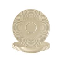 UNTERTASSEN Beat Color Glaze Sandbeige ø 16,7 cm 6er Set - Beige, Keramik (16.7cm) - Seltmann Weiden