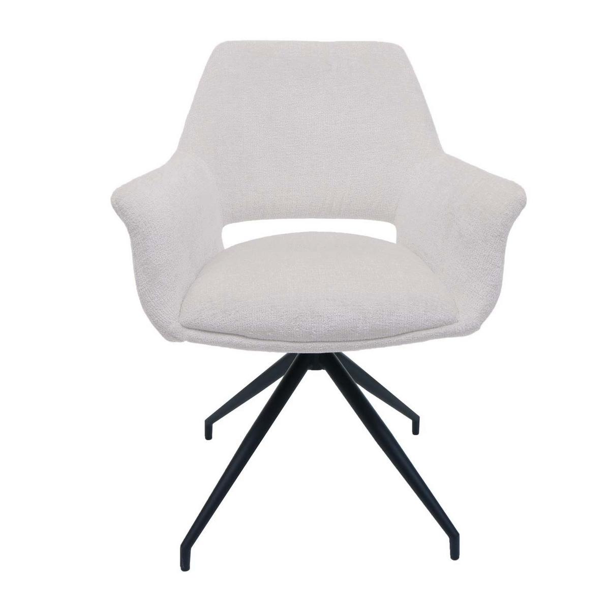 ESSZIMMERSTUHL Cremeweiß - Creme/Weiß, Textil (65/86/60cm) - MCW