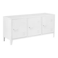 SIDEBOARD Kotka - Weiß, Metall (113/58/40cm) - [en.casa]
