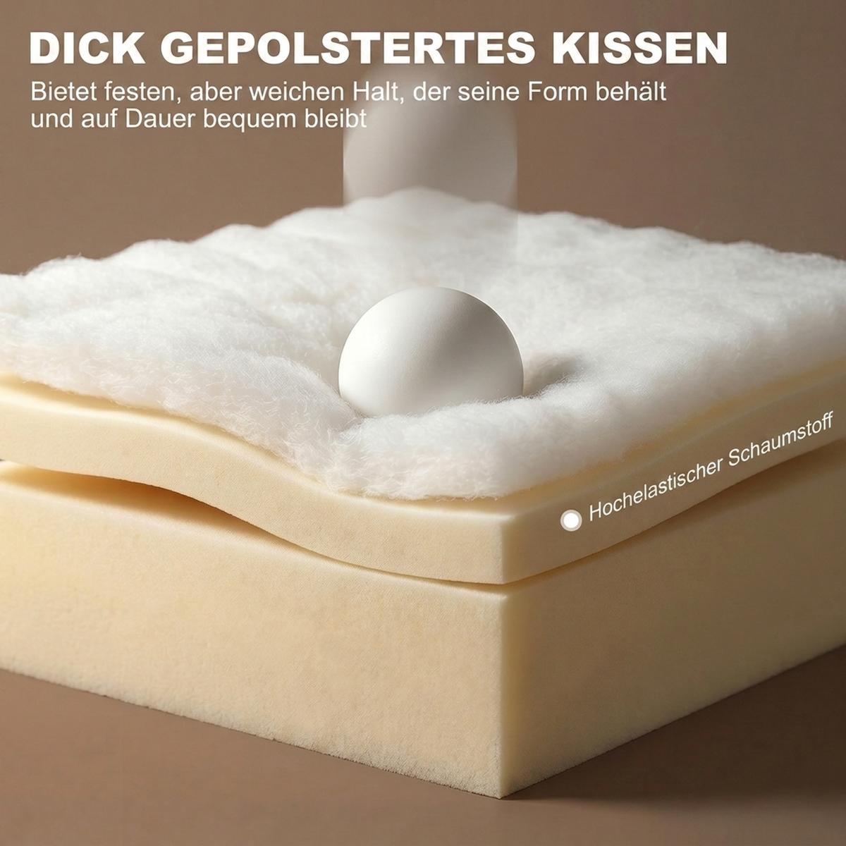 SCHLAFSESSEL Polyester Beige - Beige/Braun, Textil/Metall (75/84/90cm) - HOMCOM