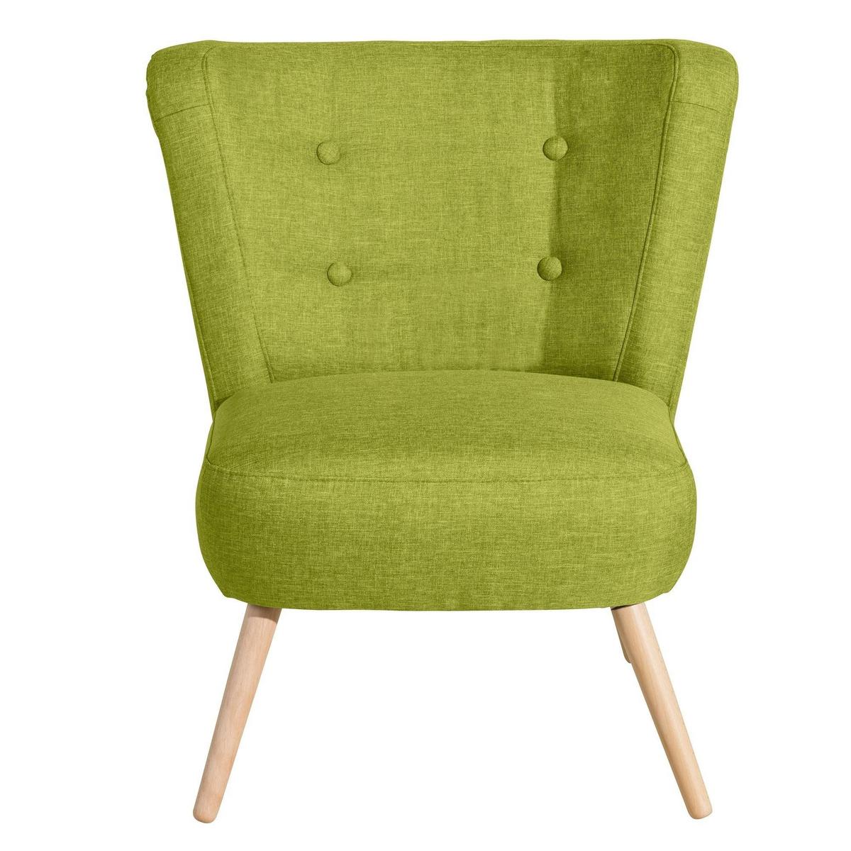 SESSEL Kassi Bezug Flachgewebe Buche natur / apfel - Grün, Kunststoff (69/80/68cm) - 58aufmkessel
