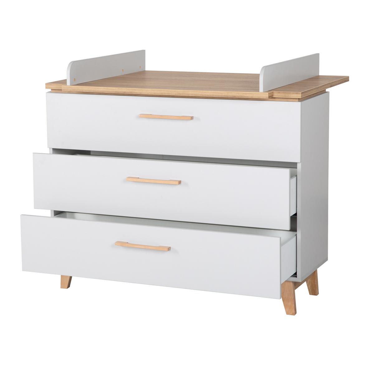 WICKELKOMMODE Caro - Grau, Holzwerkstoff (117/104/78cm) - Roba
