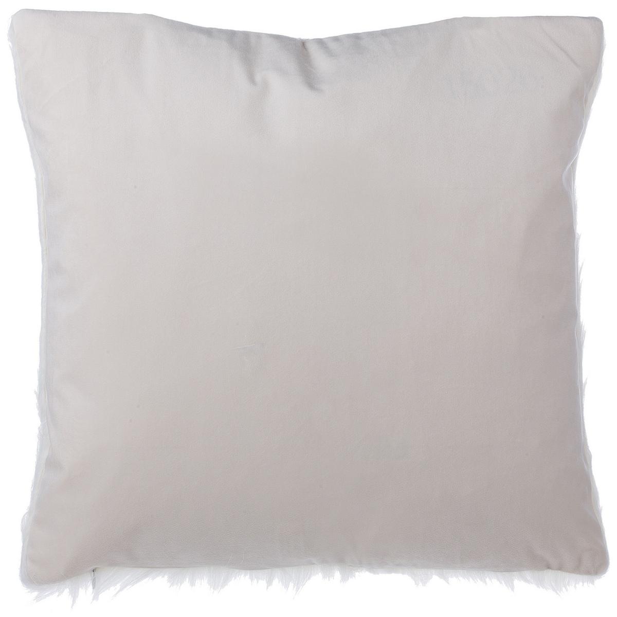 DEKOKISSEN 2er-Set Hellbeige 45/45 cm Daisy - Beige, Textil (45/45cm) - Beliani