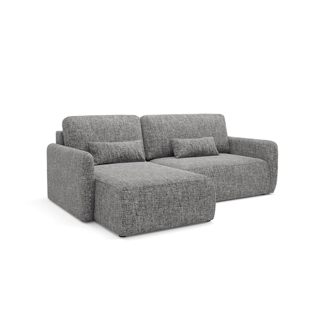 ECKSOFA Lazare 3 Sitzplätze Grau - Grau, Holz (217/148cm) - Petits-meubles