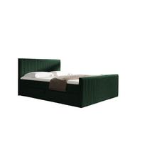 BOXBETT Adrien In überlänge - Grün, Holzwerkstoff/Textil (120/220cm) - Fun Möbel