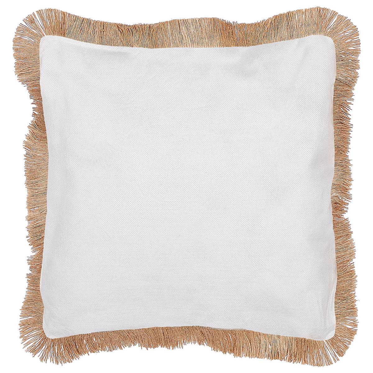 DEKOKISSEN 2er-Set Beige 45/7 cm Agrimony - Beige, Textil (45/7cm) - Beliani