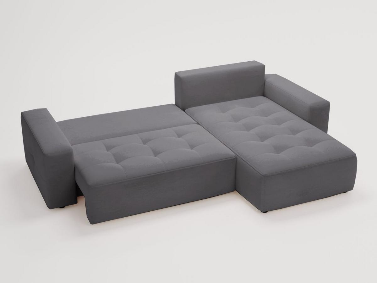 ECKSOFA Portland Dunkelgrau Links - Dunkelgrau, Holz/Kunststoff (165/250cm) - Graingold