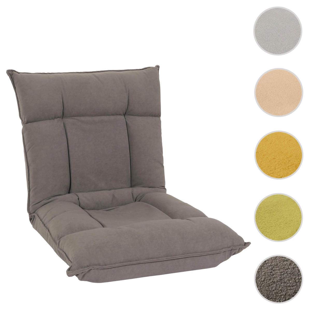 BODENSESSEL Grau - Grau, Textil (110/14/57cm) - MCW