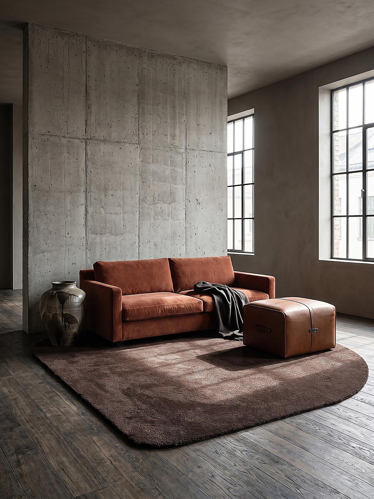 HOCHFLORTEPPICH Antirutsch Uni TIRSO Polyester Braun 120 x 160 cm - Braun, Textil (120/160cm) - KADIMA DESIGN