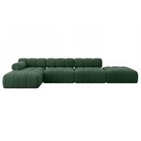 ECKSOFA modulares Sofa Lizur-L2 - 380x160x70 cm Grün Cord - Grün, Holzwerkstoff/Textil (380/160cm) - ALTDECOR