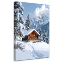 LEINWANDBILD Weihnachten 30x45cm - Weiß, Textil (30/45cm) - Feeby