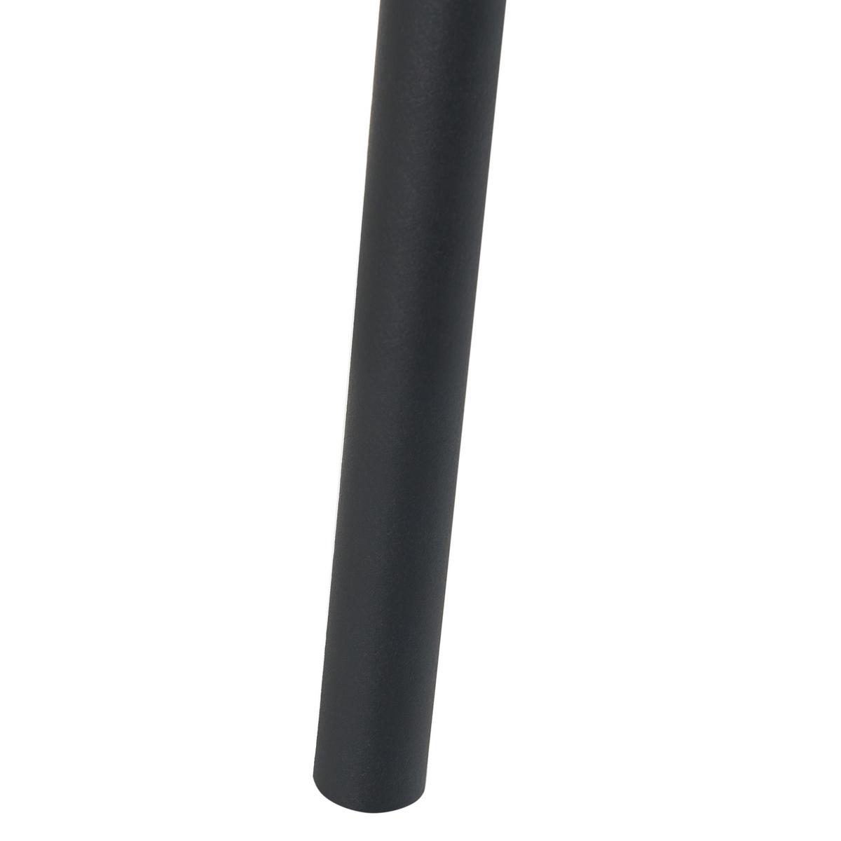 GARTENSTUHL 4er-Set Schwarz Covolo - Schwarz, Kunststoff (50/86/52cm) - Beliani