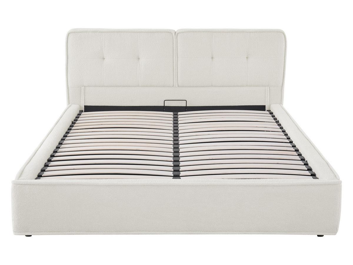 POLSTERBETT Zotik 160 8802 - Beige/Schwarz, Holzwerkstoff/Textil (160/200cm) - MIRJAN24
