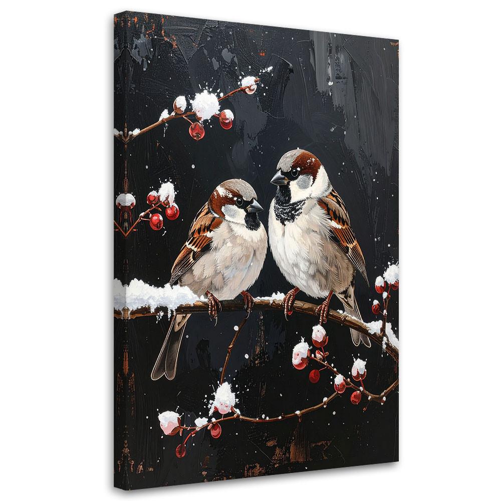 LEINWANDBILD Weihnachten 20x30cm - Schwarz, Textil (20/30cm) - Feeby
