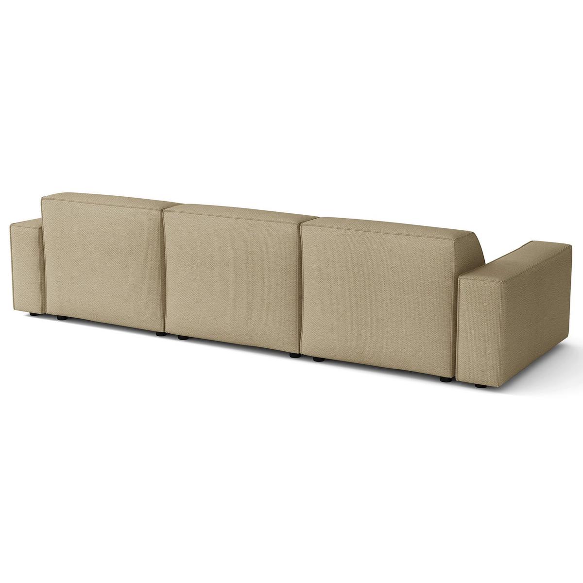 ECKSOFA Sellmo 287 cm - Schwarz/Cappuccino, Kunststoff/Textil (292/166cm) - Selsey