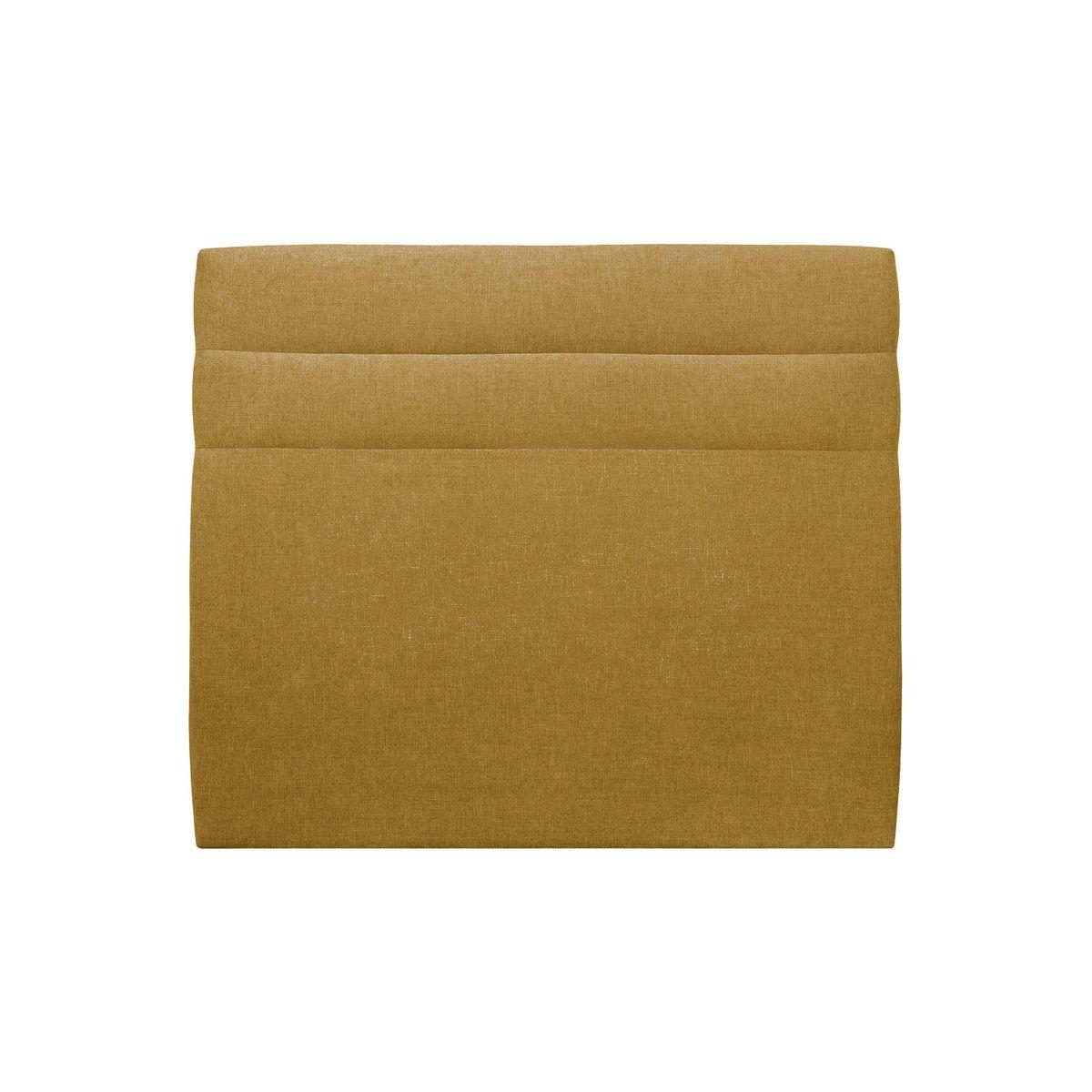 KOPFTEIL Modell Linien – Gelber Stoff 135 cm - Beige/Gelb, Karton/Holz (135/120/10cm) - Sommeil de Plomb