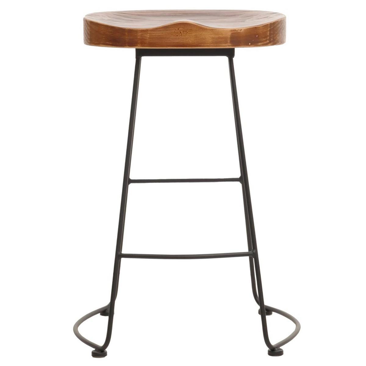 BARHOCKER Braun - Braun, Holz (48/68/44cm) - MCW