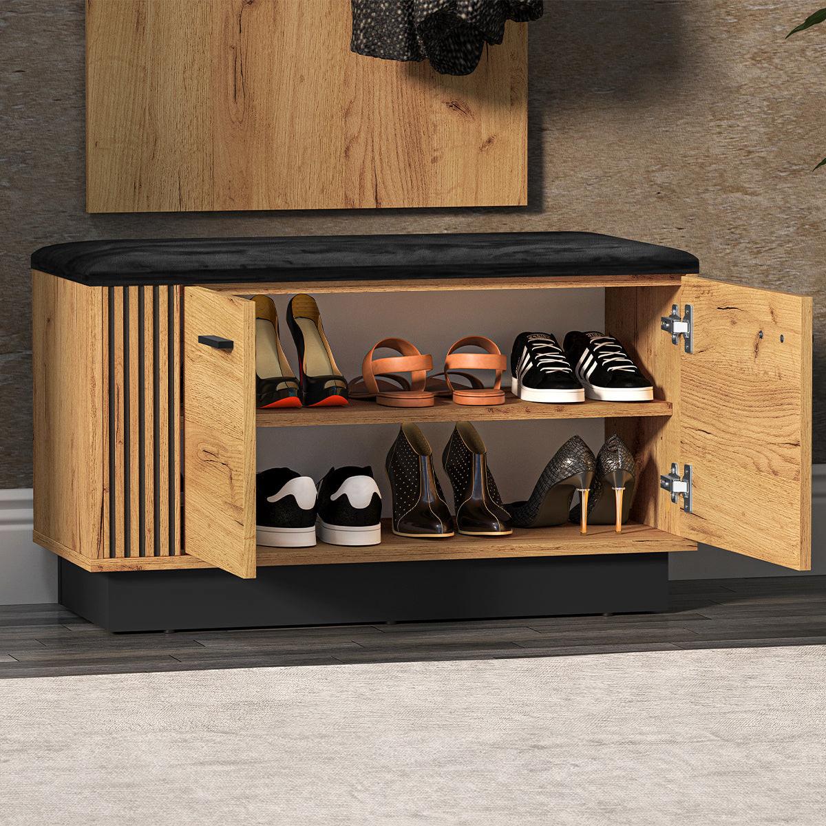 EINGANGSMÖBEL Nilo Holz - Braun, Holzwerkstoff (80/49/34cm) - Petits-meubles