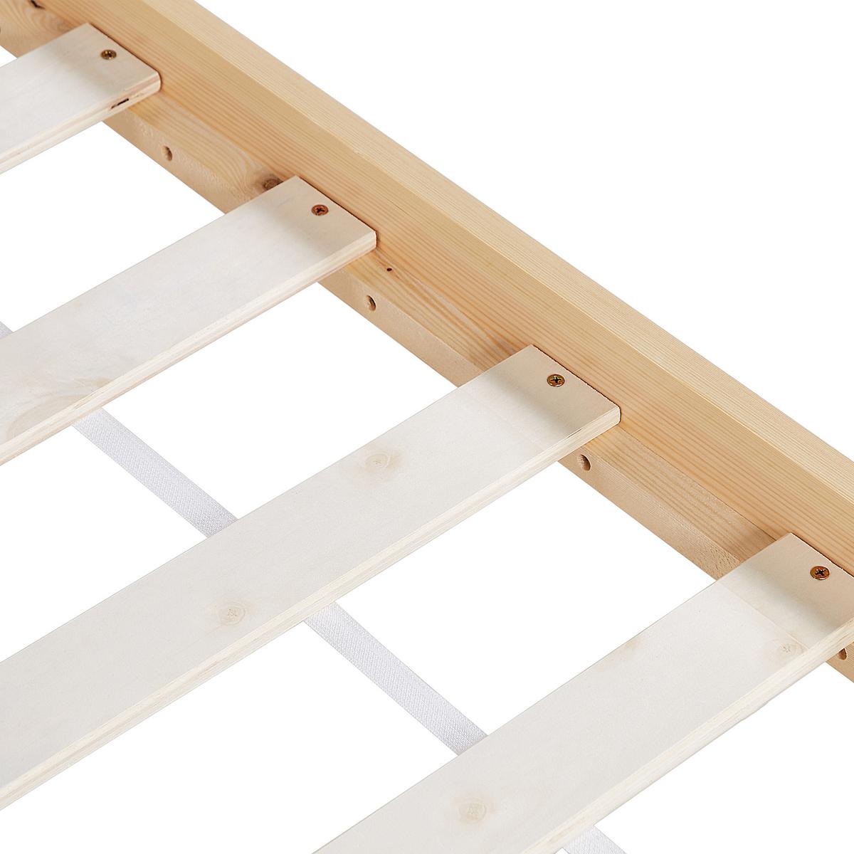 KINDER-HAUSBETT Heller Holzfarbton 90-200 cm Tosse - Hellbraun, Holz (90/200cm) - Beliani