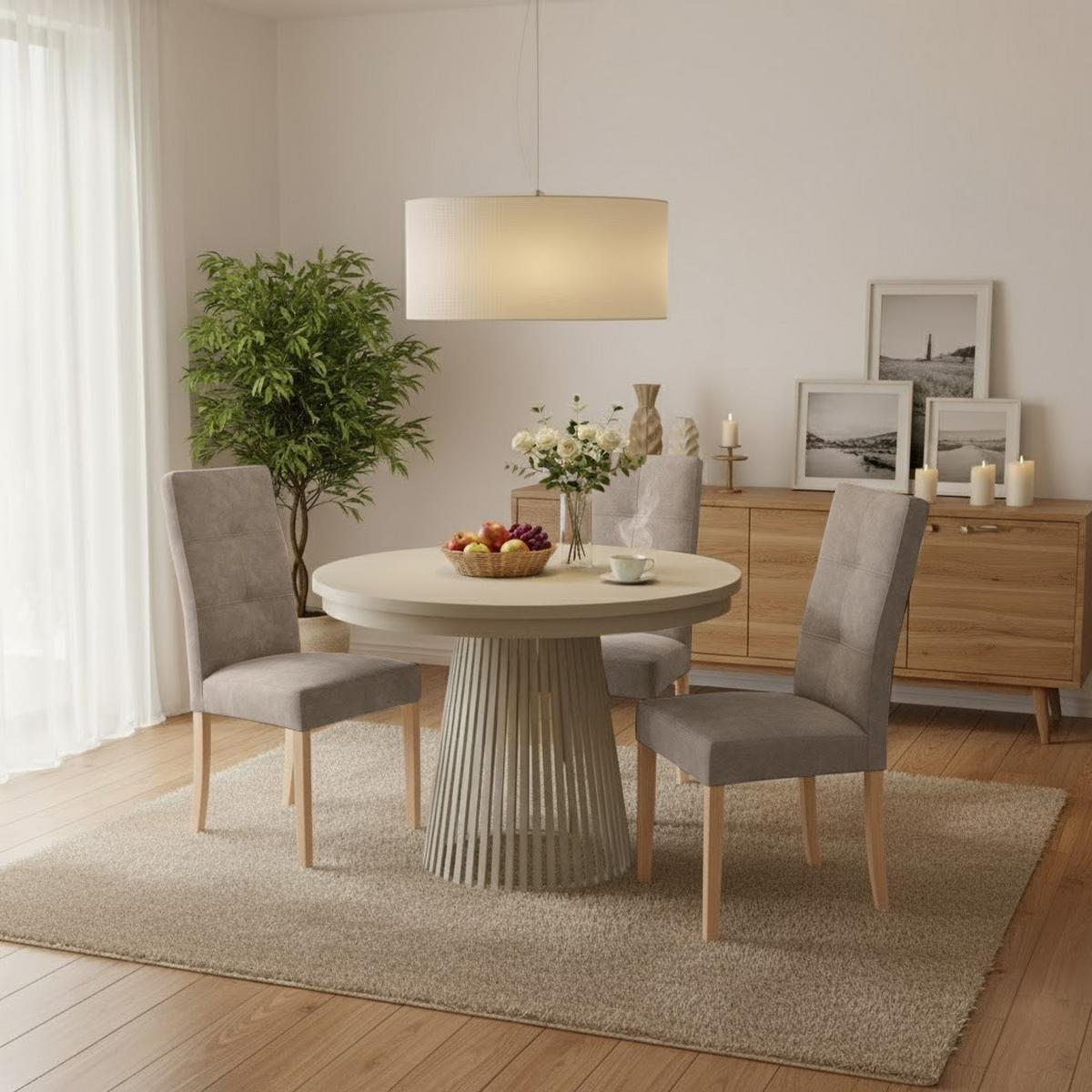 STUHL Solis mit Buchenholzbeinen, Polsterstuhl, Cappuccino - Buchefarben/Cappuccino, Holz (45/100/42cm) - Beautysofa