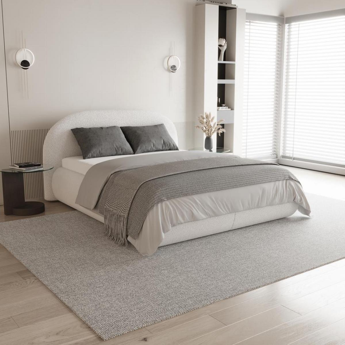 POLSTERBETT Motti mit Matratze und Topper, 140x200 cm, Creme - Beige, Textil (140/200cm) - Beautysofa