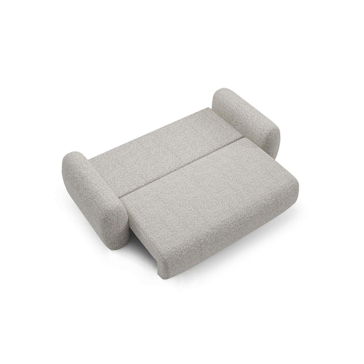 SOFA Carmela 3 Sitzplätze Hellgrau - Grau, Holz (266/95/121cm) - Petits-meubles