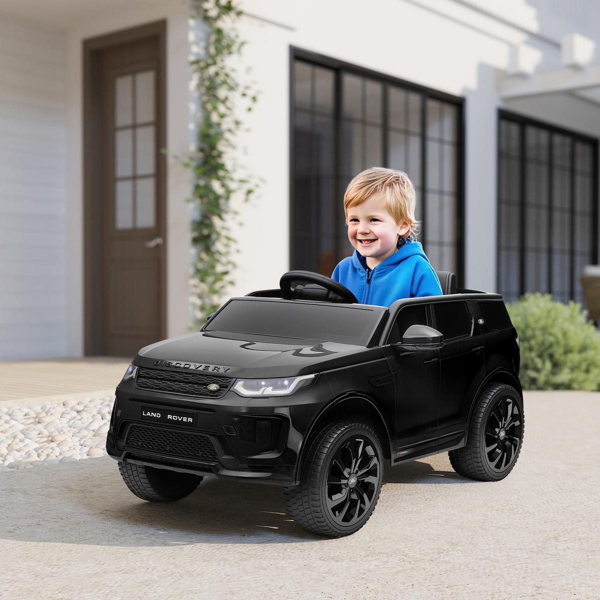 KINDER Elektroauto 12V Kinderauto mit 2,4G Fernbedienung, Musik, 3-5 km/h - Schwarz, Kunststoff (106/65.5/51cm) - AIYAPLAY