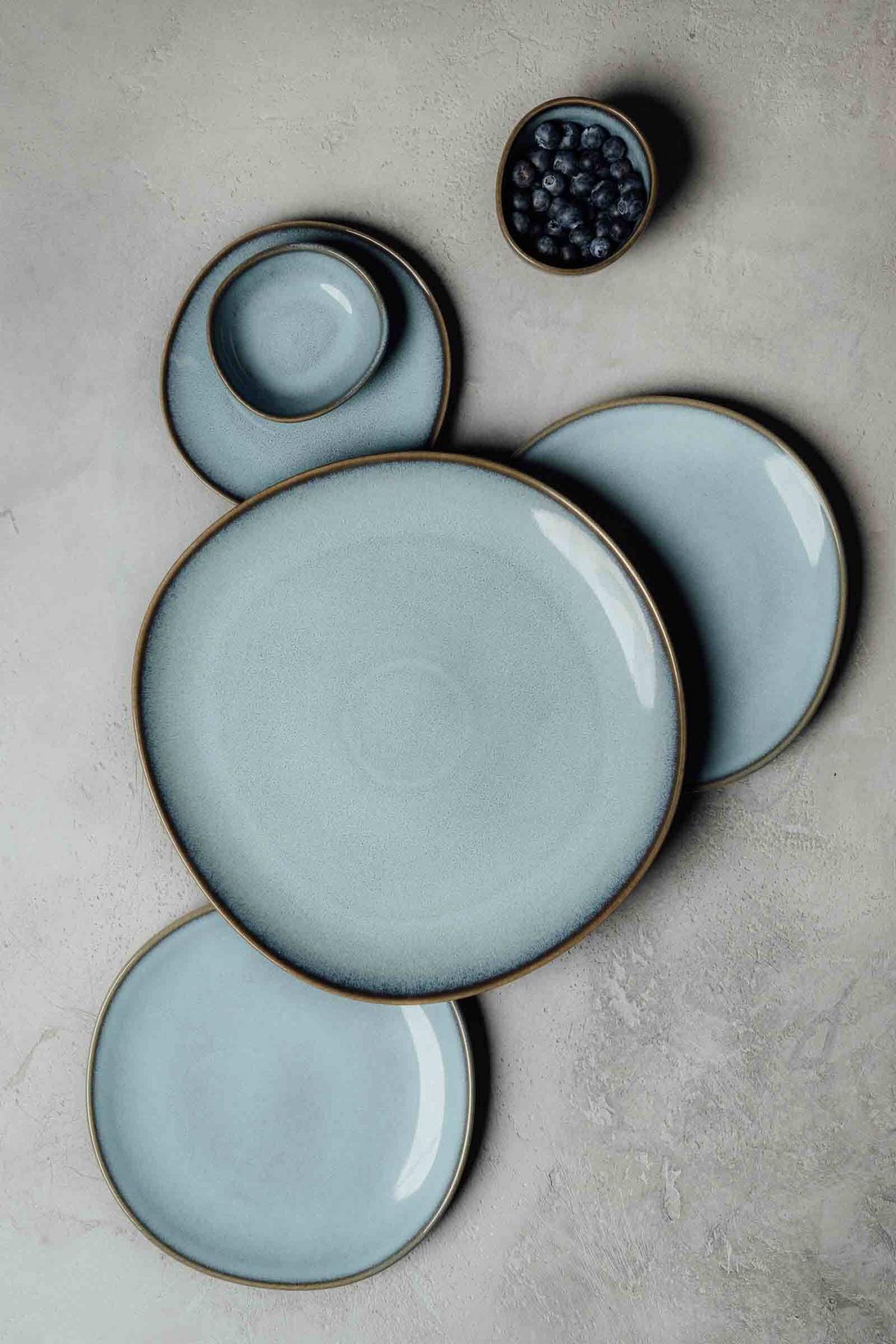 TAFEL-SET Lave Glacé 4-tlg. - Türkis, Keramik (2/2/2cm) - like.Villeroy & Boch