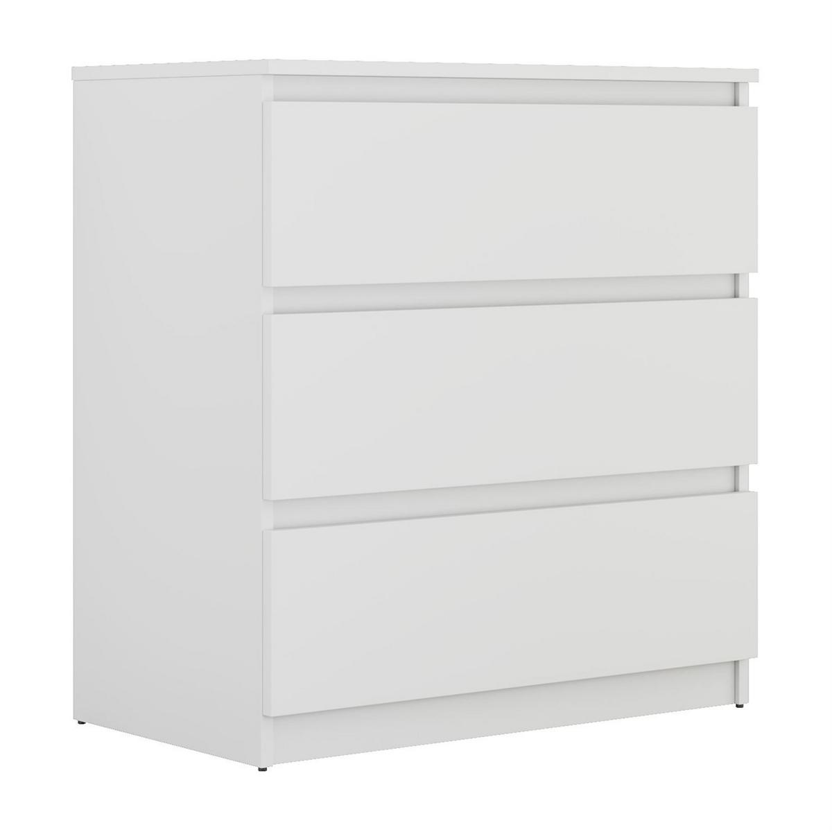 HIGHBOARD HANA M3 Weiß - Weiß, Holzwerkstoff (70/75/40cm) - Lookway