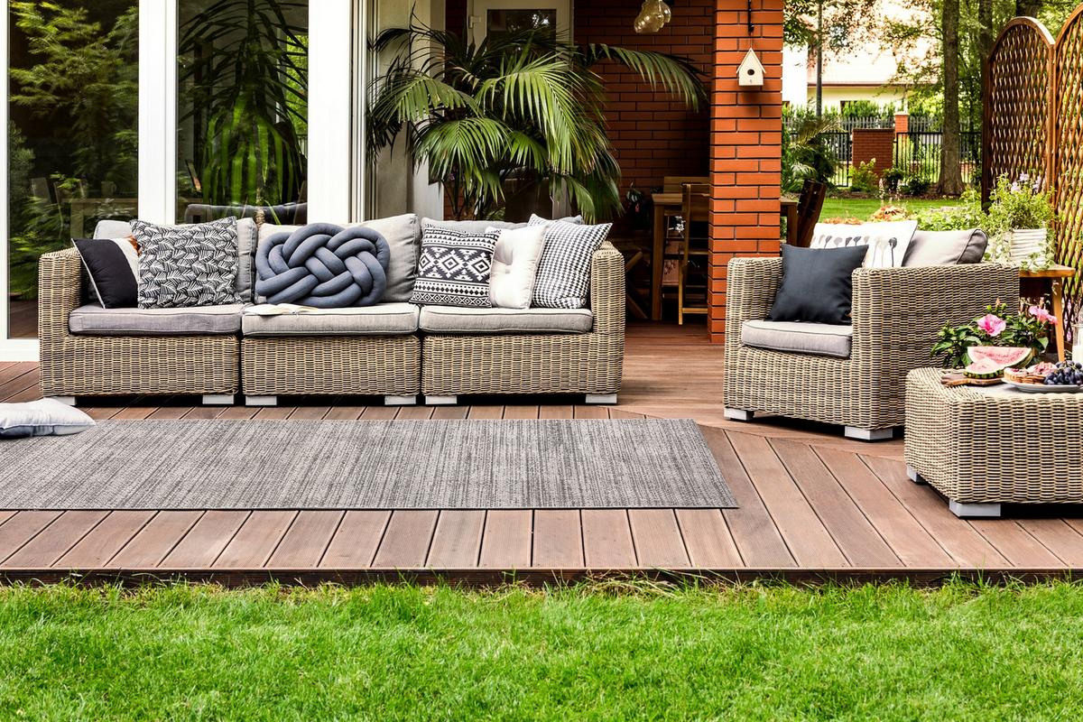 LÄUFER SIZAL FLOORLUX 100/100 cm - Grau, Textil (100/100cm) - rugsX