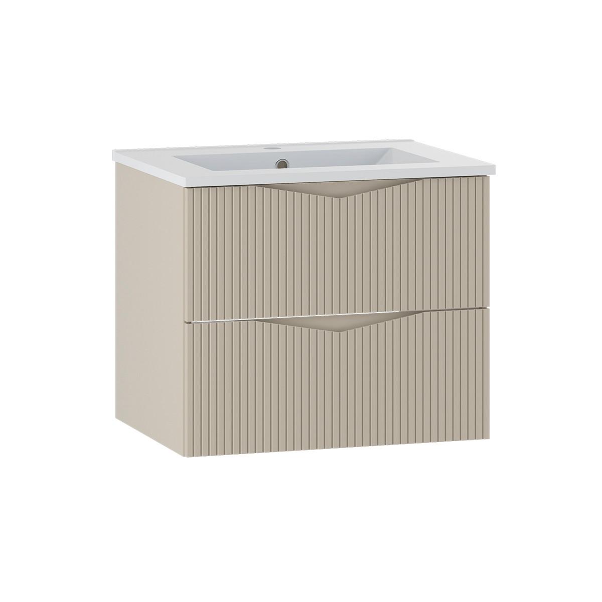 WASCHTISCH 60cm Tao Kaschmir - Beige, Holzwerkstoff (60/50/45.8cm) - Petits-meubles