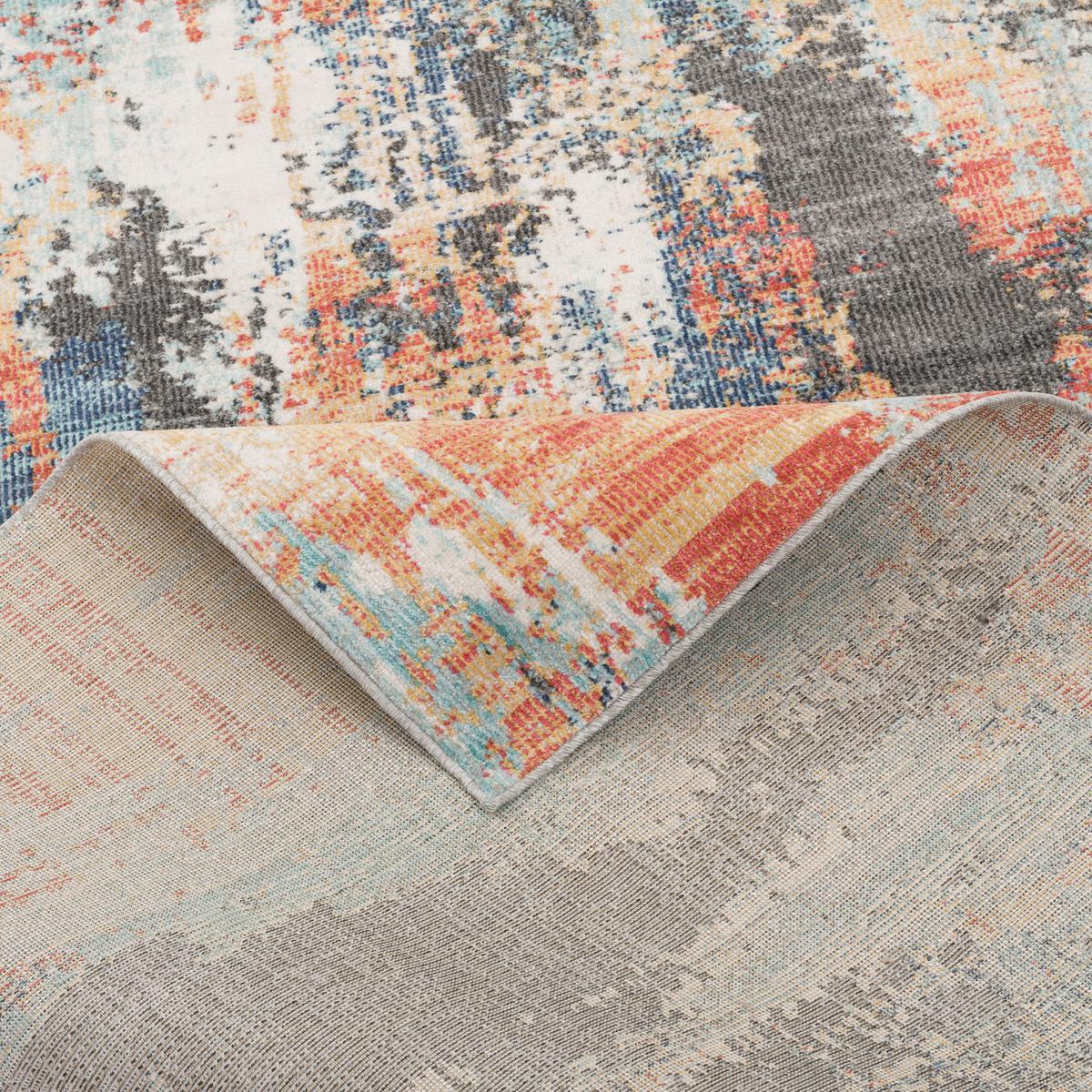DESIGNER IN UND OUTDOOR TEPPICH VINTAGE MUSTER - Rotbraun, Textil (80/150cm) - Pergamon