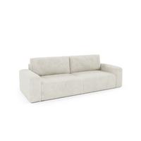 SOFA Angela 3 Sitzplätze Gebrochenes Weiß - Weiß, Holz (252/86/105cm) - Petits-meubles