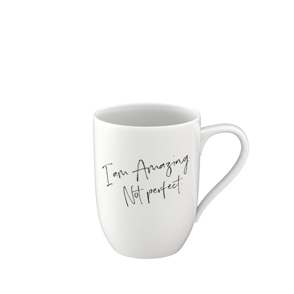 BECHER 'AMAZING. NOT PERFECT.' Statement weiß 290 ml - Weiß, Keramik (0.29L) - Villeroy & Boch