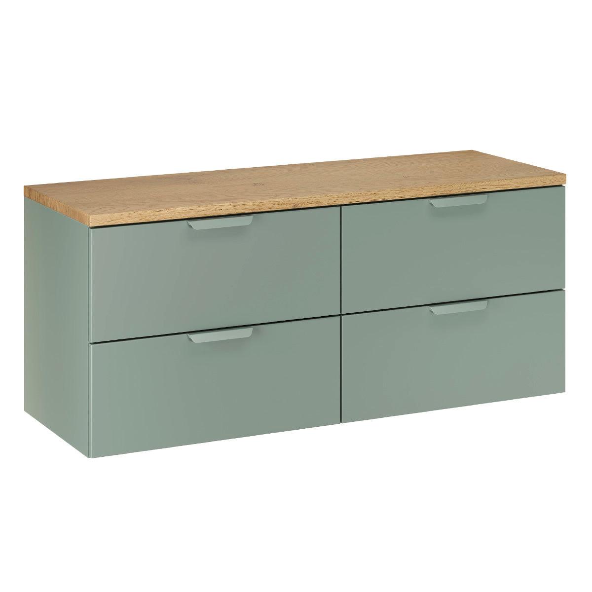 WASCHTISCHUNTERSCHRANK 120.6cm Oria Grün - Grün, Holzwerkstoff (120.6/50/46.5cm) - Petits-meubles