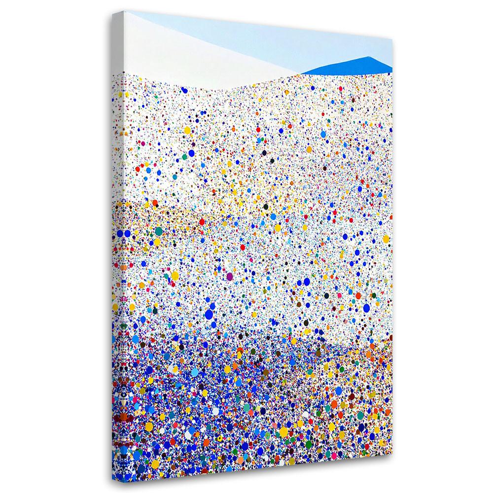 LEINWANDBILD Bunte Punkte Abstraktion 40x60cm - Multicolor, Textil (40/60cm) - Feeby