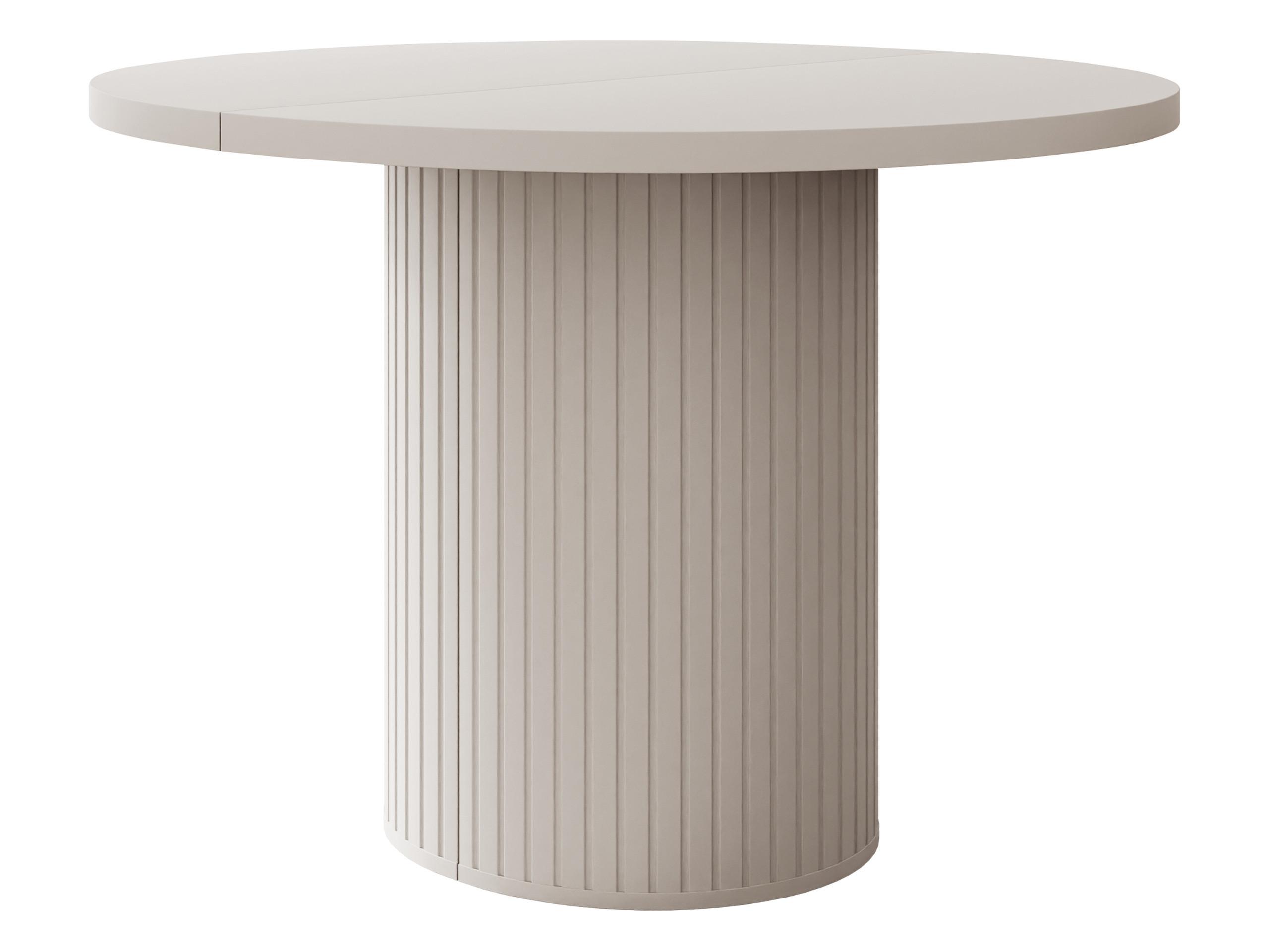 ESSTISCH Ovalio - Sandfarben, Holzwerkstoff (100/100/75cm) - MIRJAN24