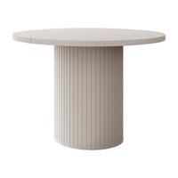 ESSTISCH Ovalio - Sandfarben, Holzwerkstoff (100/100/75cm) - MIRJAN24