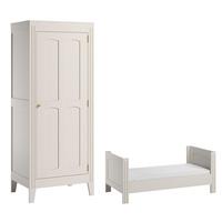 BABYZIMMER 2-teilig Weiß - Weiß, Holzwerkstoff (144/80/75cm) - Petits-meubles