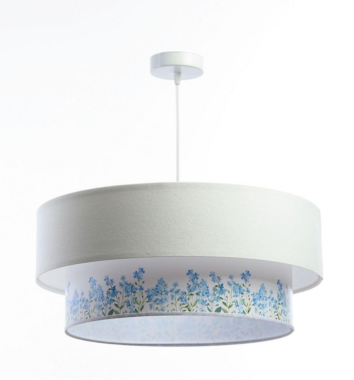 HÄNGELEUCHTE Blau 60/20 cm - Blau/Weiß, Kunststoff (60/1/20cm) - ONZENO