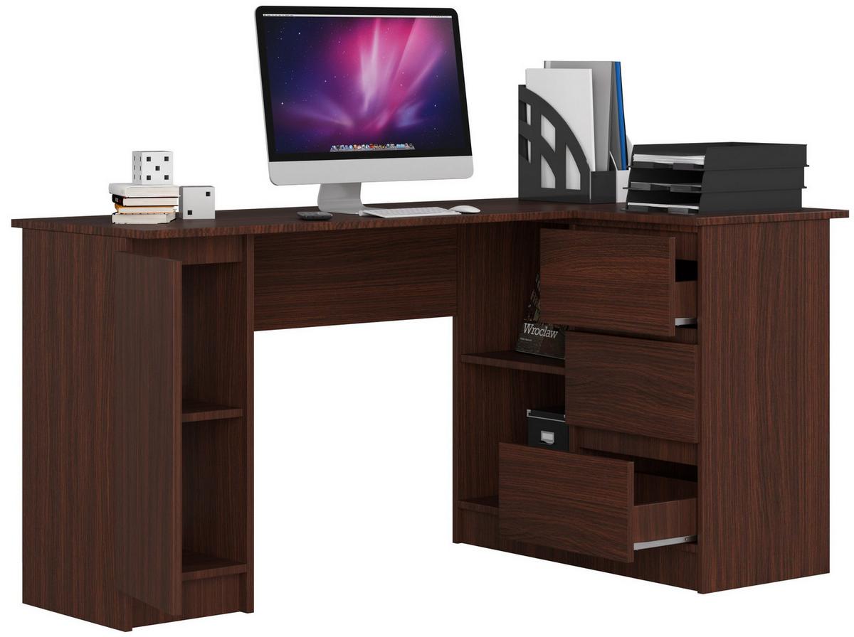 SCHREIBTISCH Dunkelbraun 77/155/85 - Dunkelbraun, Holzwerkstoff (80/40/77cm) - RAUMHIRSCH FURNITURE